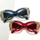 Oversize Round Sunglasses For Women Big Frame Luxury Brand Designer Metal Female Sun Glasses Men Eyeglasses UV400 High Quality