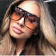 Sexy Square Sunglasses Women Fashion Brand Oversized Sun Glasses Female Black Brown Shades for Men Ladies Lunette Femme Oculos