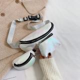 2pcs New Fashion Leather Women Fanny Chest Belt Bag High-capacity Retro Casual Shoulder Crossbody Bursting Pattern Pack