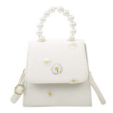 2021 Fashion Women Daisy Totes Shoulder Bags Creative Design Chic Women Pearl Handbag PU Elegant Crossbody Pouch