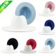 White Patchwork Wide Brim Fedora Hats Wool Felt Fedoras Church Derby Top Panama Hat for Men Women Blend Jazz Cap NEW 2021