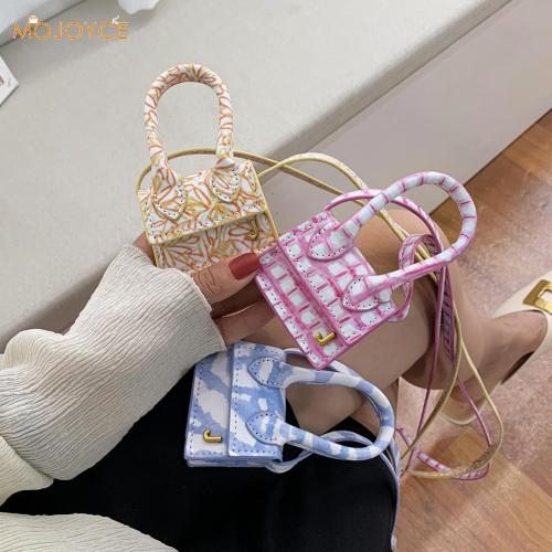 Women Casual Leather Shoulder Bag Mini Purse Tote Female Print Crossbody Handbag Fashion Exquisite Shopping Bag