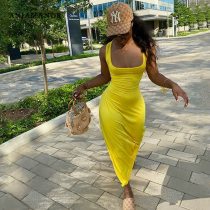 Sexy Hollow Out Backless Maxi Dress Womens Clothes Sleeveless Long Summer Dresses for Women Casual Vestidos D42-CC29