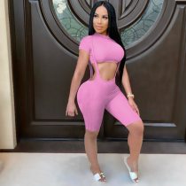 Sexy Two Piece Outfits for Women Summer Crop Tops and Shorts Set Casual 2 Piece Club Outfits Matching Sets Festival Clothing
