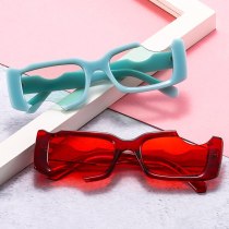 Ins Popular Fashion Unique Rectangle Sunglasses Women Vintage Candy Color Eyewear Men Square Shades UV400 Sun Glasses