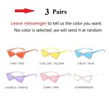 Wholesale Chic Triangle Full Crystal Shiny Sunglasses For Women Candy Color Cat Eye Rhinestones Sun Glasses Female Party Shades