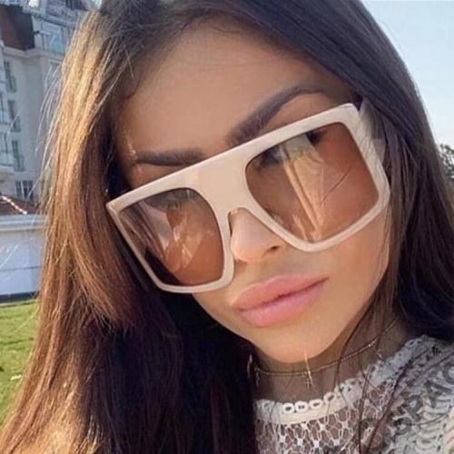 Fashion Oversized Sunglasses Woman Brand Designer Vintage Square Sun Glasses  Female Big Frame