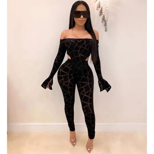 Sexy Club Birthday Outfits Mesh Sheer Plaid Two Piece Set Women Rave Festival Clothing Bodysuit and Pant Matching Sets