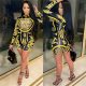 Playsuit Jumpsuits 2021 Sexy Women Vintage Print Turtleneck Long Sleeve Bodycon Slim Playsuit Pne-piece Biker Shorts