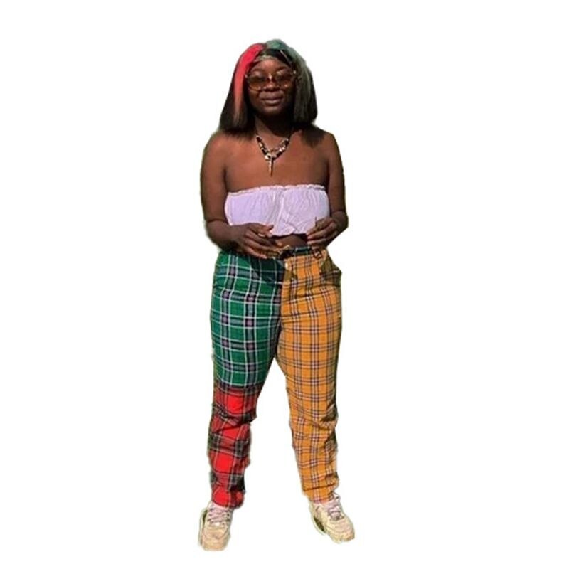 track pants with stripe down the side