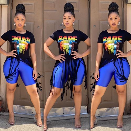 Autumn Women Casual Fashion Streetwear Home Cartoon Letter Tassel Coat T-shirt Hot