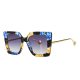 Classic Blue Floral Sunglasses Women Luxury Brand Designer Pearl 2021 Cat Eye Sun Glasses for Female Ladies UV400