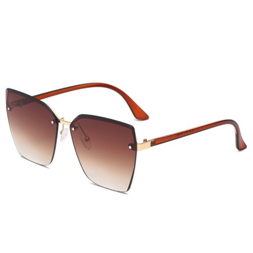 New Rimless Sunglasses Women Square Gradient Shades Men Sun Glasses UV400 Driving Sunglasses Frameless Eyewear