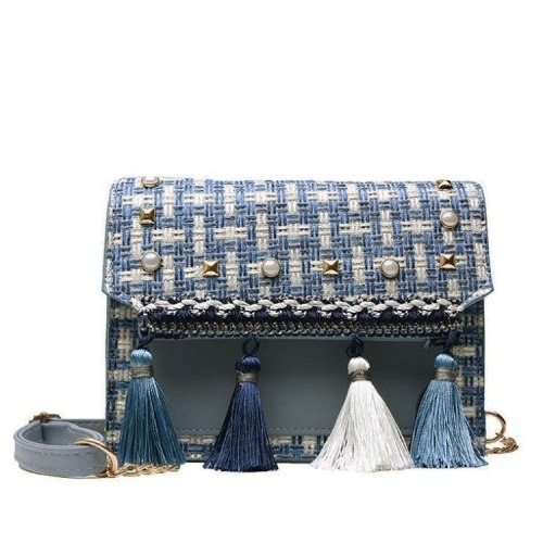 2021 new Women's Fresh Style Retro Tassel Crossbody Shoulder Bag