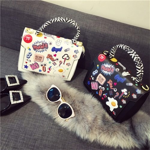 2021 Shoulder Bag Special  Colorful Crossbody Bag Ladies Fashion Style Graffiti Handbag
