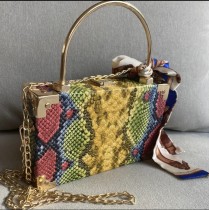 Mixed many Multi Color Women Snake Skin Sling Bag Cross Shoulder  Purse