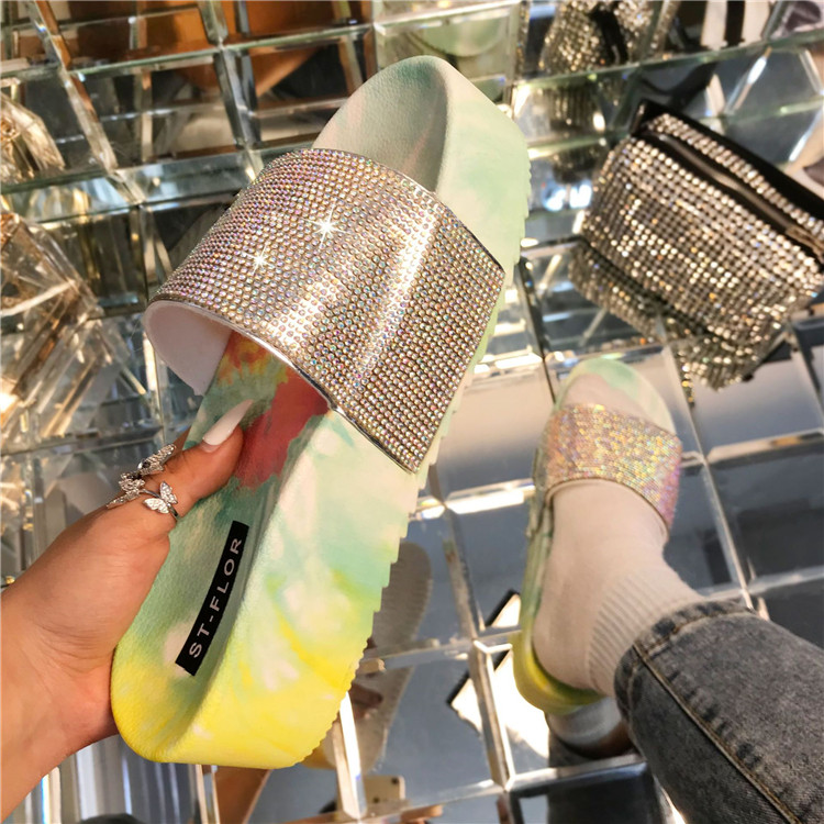 platform diamond sandals