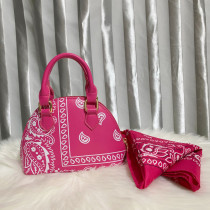 Trendy Designer Purses And Ladies Crossbody Handbags And Silk Scarves Hat Set Women