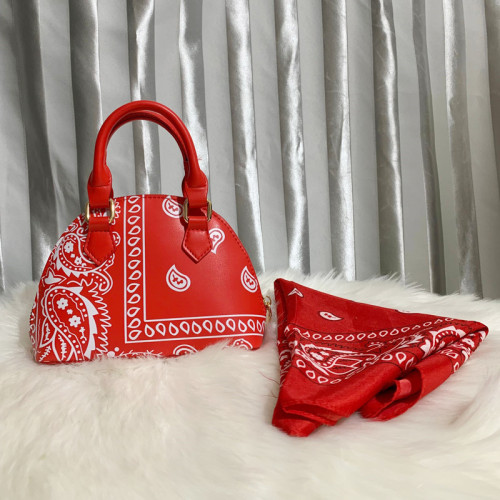 INS Trendy Matching Silk Scarves Hat and Purse Set Bucket Crossbody Luxury Hats with Purses Bags Fashion Women Hand Bags