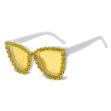 2021 Wholesale frames diamond glasses vender wholesale rhinestone shades magazine cover Sunglesses