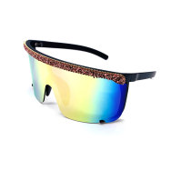 2021 Wholesale Trendybeauty Sunglasses Clear Fashion Mirror Custom  colour lens fashion oversized sunglasses for women
