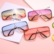 2021 Square Sunglasses One Piece Women Sunglasses Oversized Rimless Glasses Men Brand Designer Eyeglass Oculos De Sol Feminino