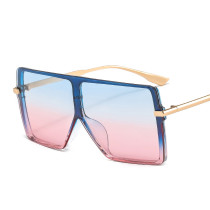 Metal oversized high quality 2021 women's fashion sun glasses square latest sunglasses women design luxury