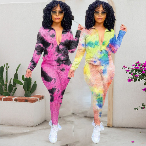 2021 Wholesale fall outfits for womens fall clothing cotton two piece set for women