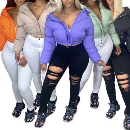 Women Crop Puffer Bubble Girl Coats Winter Coats Jackets Women Fall Fashion Clothes Plus Size Women Down Coats Jackets
