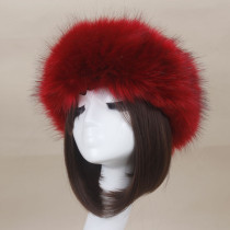 2021 Russian Hot Sale   Winter Outdoor Ear Warmer Ski Hat Headband Women Girl Winter Fluffy Faux fur bucket hats