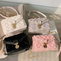 2021 Wholesale High Quality Winter Handbag Plush Chain Handbag Faux Fur Purse Hand Bags For Women