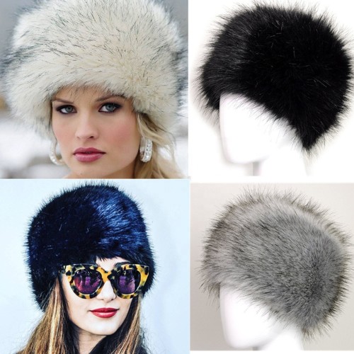 2021 Wholesale Faux Fur Plush Russian Hats Winter Fur Hat Faux Mink Fur Hat For Ladies