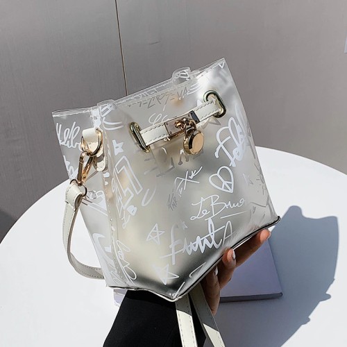 Transparent Small Bag 2021 New Fashion Versatile Jelly Bag Niche Design Single Shoulder Messenger  Purses and Handbags Satchels