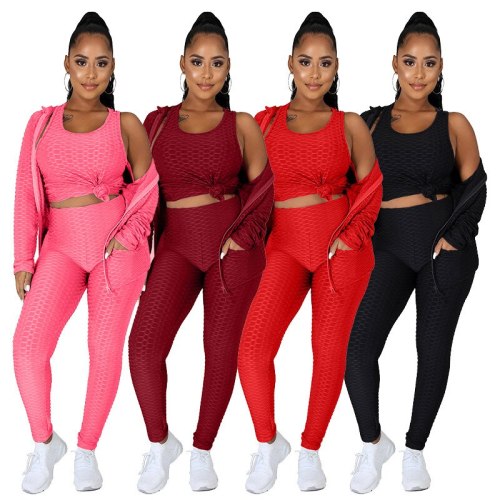 Wholesale Trendy fashion Casual Women 3 Piece Set