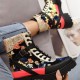 2021 Wholesale Women's lace up ankle boots sequins square heel boots for women and ladies fashon boots shoes