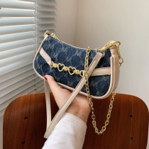 Chain Fashion Small Bag Women's 2021 New Embroidery Summer Shoulder Bag Messenger Bag Purses and Handbags Luxury Designer