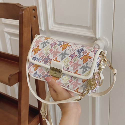 Luxury Leather Shoulder Bag Women's Bag 2021 High Quality New Niche Messenger Bag Fashion One-shoulder Armpit Small Square Bag