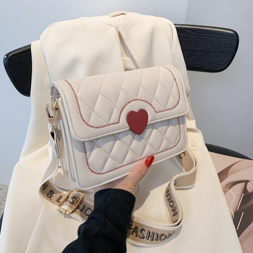 Lingge Embroidery Thread Ladies Shoulder Bag 2021 Designer New Fashion One Shoulder Small Square Bag Broadband Messenger Bag