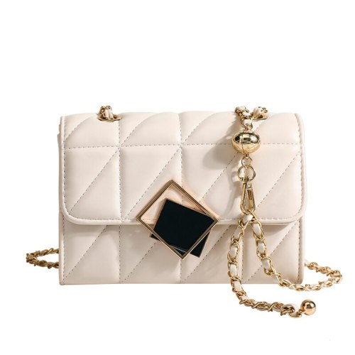 Solid Color PU Leather Shoulder Baguette Bags For Women 2021 Women's Designer Small Chain Flap Handbag Female Travel Armpit Bag