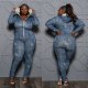 Body Plus Size 4XL 5XL Playsuit Sexy Mujer Hooded Printed V-neck Oversized One Piece Big Size Boho Jumpsuit And Rompers 2021