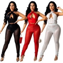 Sparkly Sequin Two Piece Set Women Festival Clothing Corset Crop Top and Pants Leggings Club Wear Birthday Outfits Matching Sets
