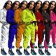 Autumn Winter Streetwear 2 Two Piece Set Women Outfits Sweat Suit Solid Zipper Pockets Joggers Tracksuit Women Set Matching Sets