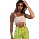 Summer Sexy Lace Up Crop Top Women