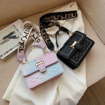 Ins Star Wide Shoulder Strap rainbow color suitable all set  one shoulder bags,handbags Pu leather bags
