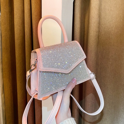 2021 Wholesale Hot sales diamond small square one-shoulder bag purses and handbags for women bags handbags