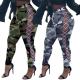 Women Camouflage Print Lace Up Legging Pants Streetwear Sexy Camouflage Pants Trousers