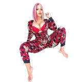 2021 Women Deep V Neck Jumpsuits Boutique Color One Piece Women's Trendy Clothes Fall Jumpsuit
