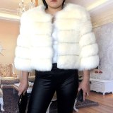 2021 new style real fur coat 100% natural fur jacket female winter warm leather fox fur coat high quality fur vest Free shipping