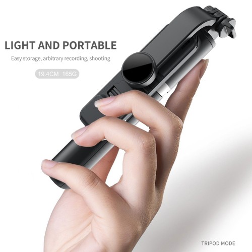 New 4 In 1 Wireless Bluetooth Selfie Stick Extendable Monopods With Foldable Tripod LED Fill Light For Xiaomi Huawei Samsung