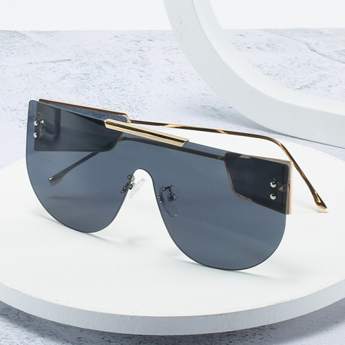 2021 New Arrival Hot Sell Shield Sunglasses Women Men Luxury Gradients Color Lens Alloy Frame Brand Designer Fashion Sunglasses